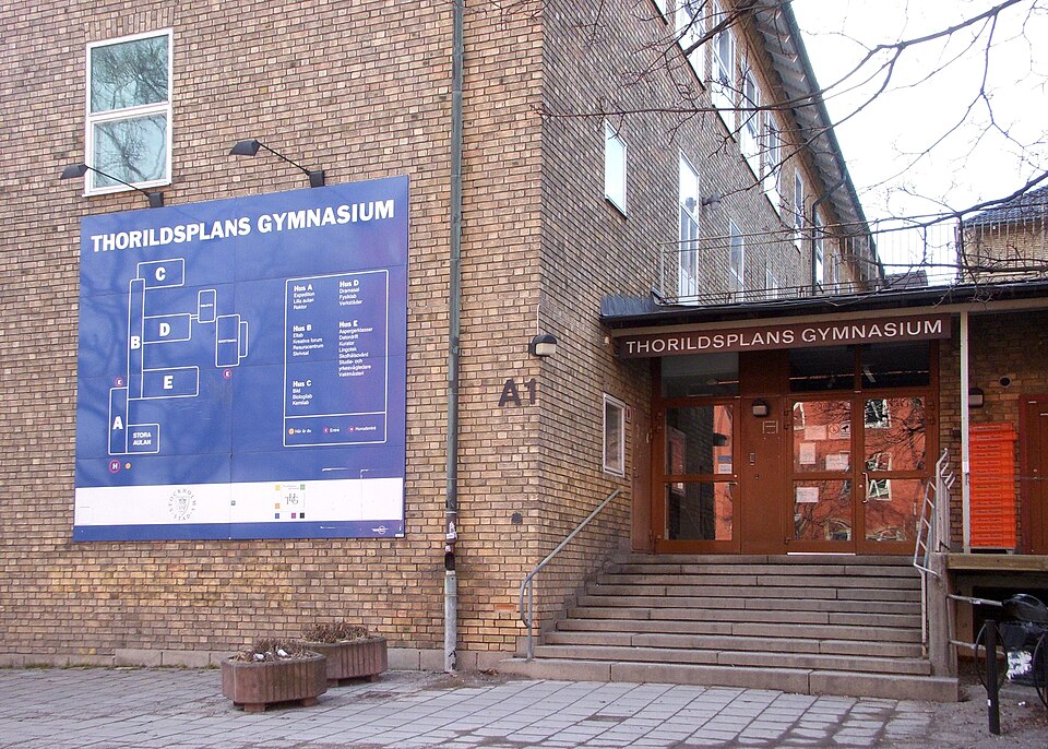 Thorildsplans gymnasium, Stockholm i mars 2012