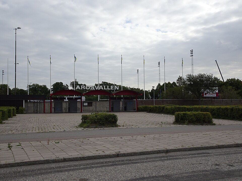 Kristiansborg (not Gåsmyrevreten), a district in Västerås, Sweden. Arosvallen sport stadium.