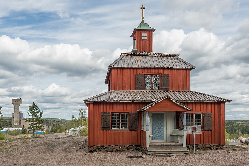 Mine chapel of Garpenberg. The only remaining mine chapel in Sweden.