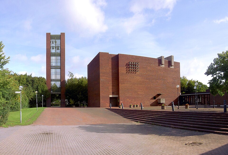 Helgeandskyrkan, Lund. Pictures were taken with a handheld compact camera and stitched in Autopano Pro. I've noticed a couple of stitching errors.