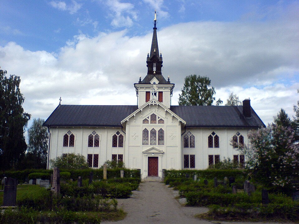 Bodums church in Rossön, Jämtlands County, Sweden