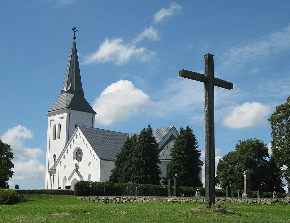Södra Mellby church i Scania, Sweden