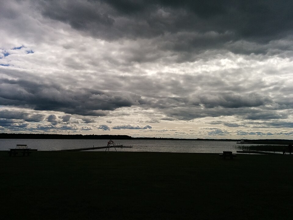 Stranden i Boresnberg, juni 2014.