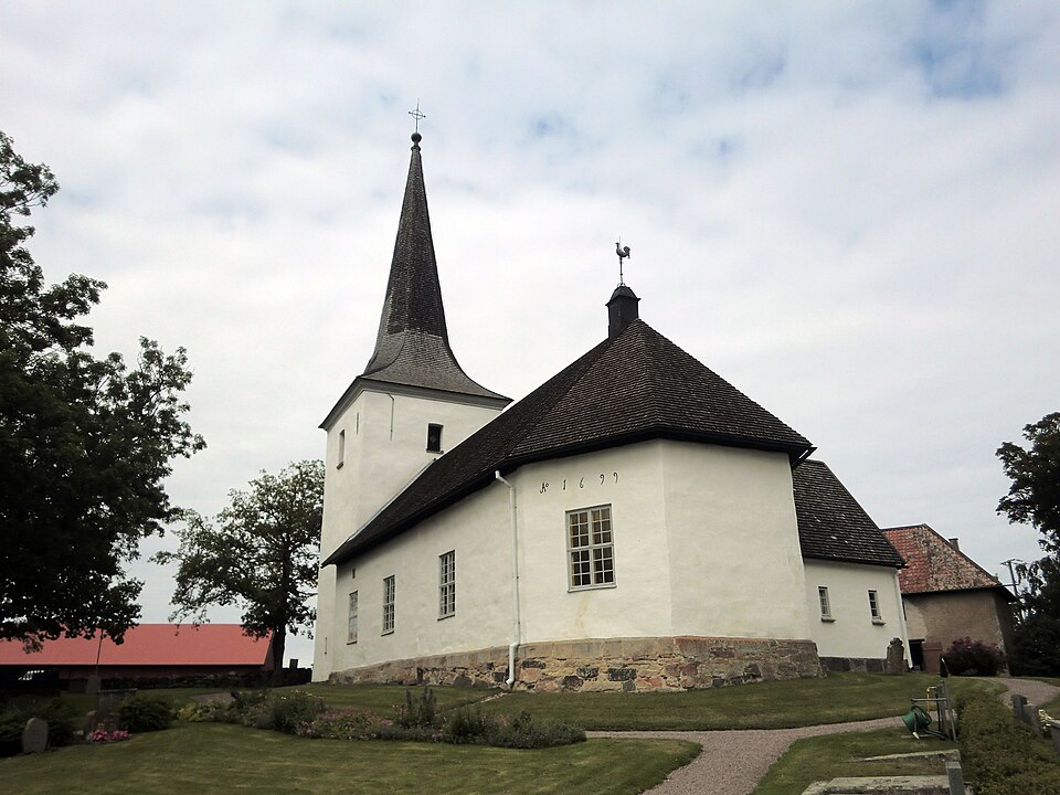 Rackeby church close to Lidköping, Sweden