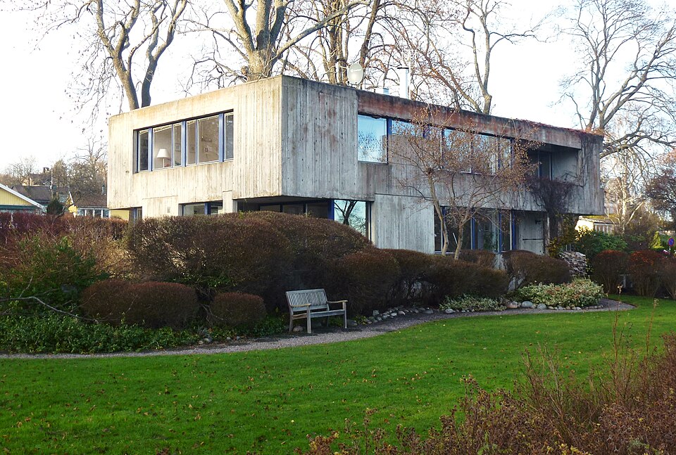 Villa Delin, fasad mot Stora Värtan, arkitekt Léonie Geisendorf