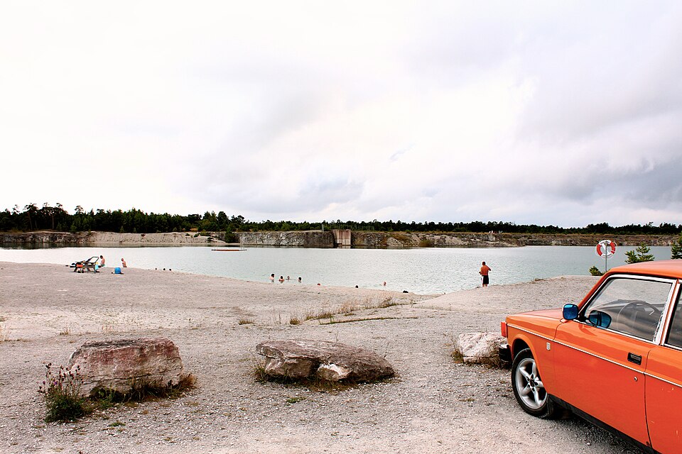 Blå lagunen på Gotland.