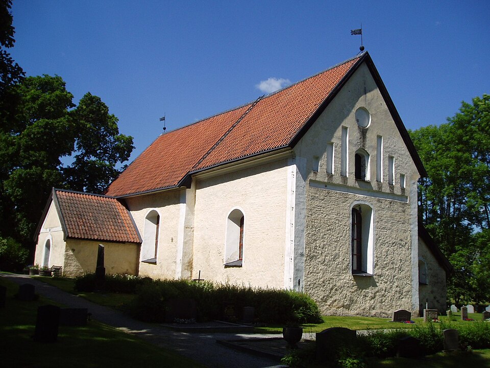 Håbo-Tibble kyrka, church in Uppland, sweden