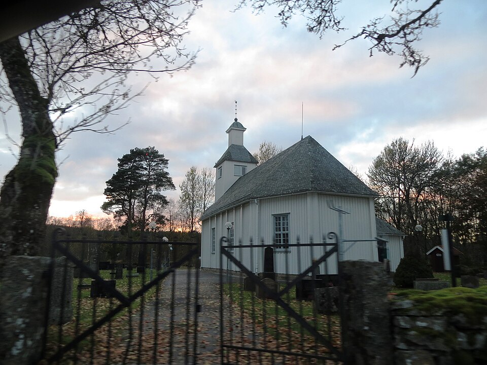 Töftedal Parish church in Dals-Ed municipality, just across the border from Norway (Halden/Kornsjø).