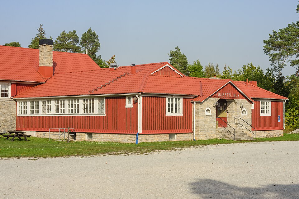 Rute Folkets hus (People's House) in Rute, Gotland.