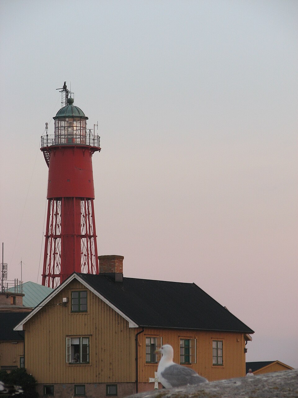 The lighthouse on the island Utklippan in Swedens southern archipelago.