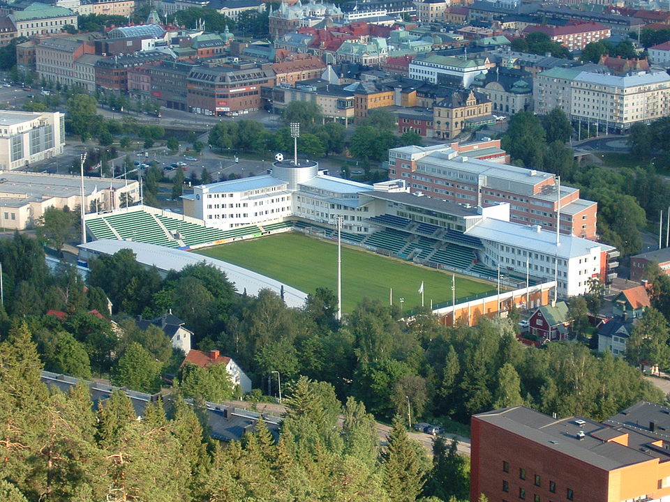 Norrporten Arena (then called Sundsvalls Idrottspark), Sundsvall, Sweden