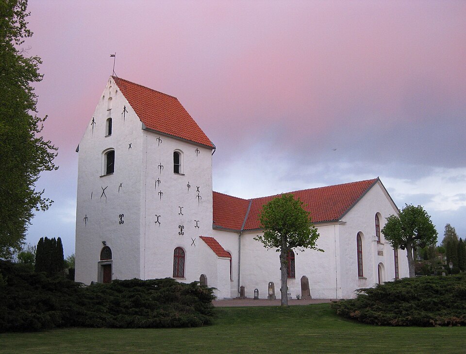 Ottarp church in Skåne, Sweden