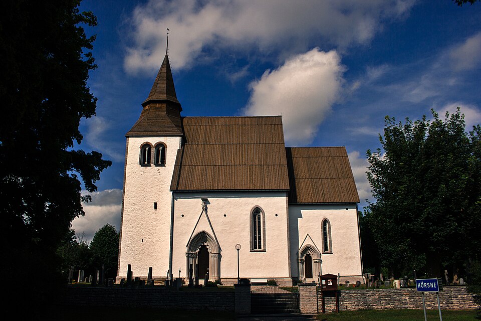 Igrexa de Hörsne, en Gotland.