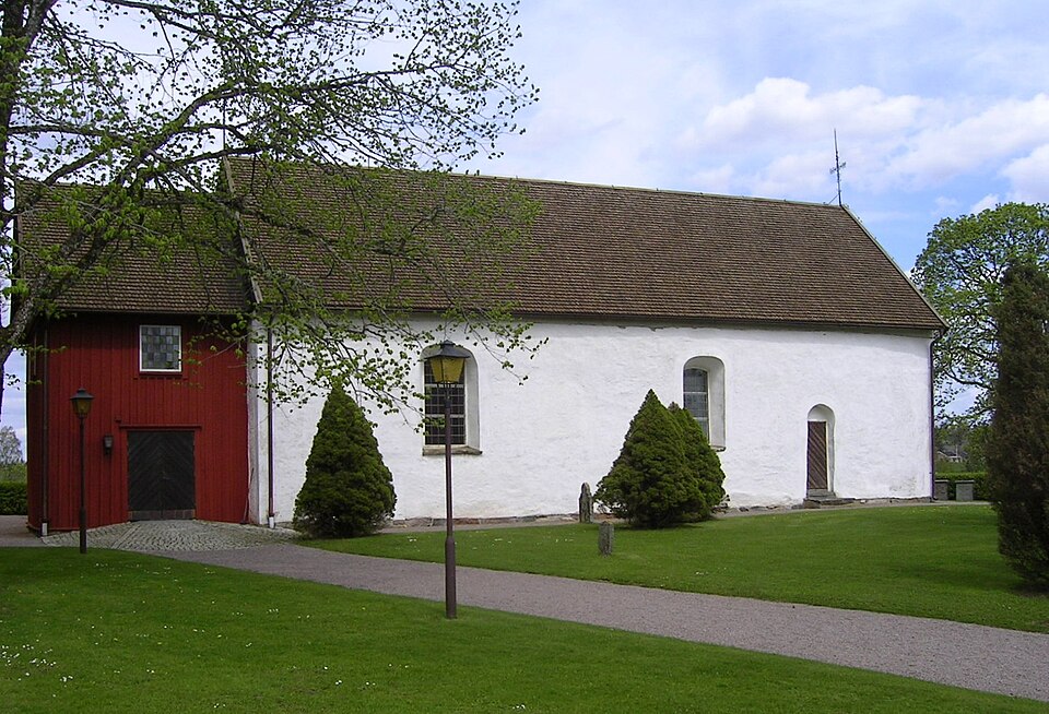 The church of Ödestugu in the province of Småland, Sweden.