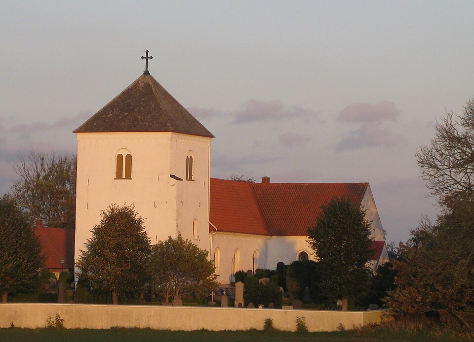 Grönby church in Skåne, Sweden