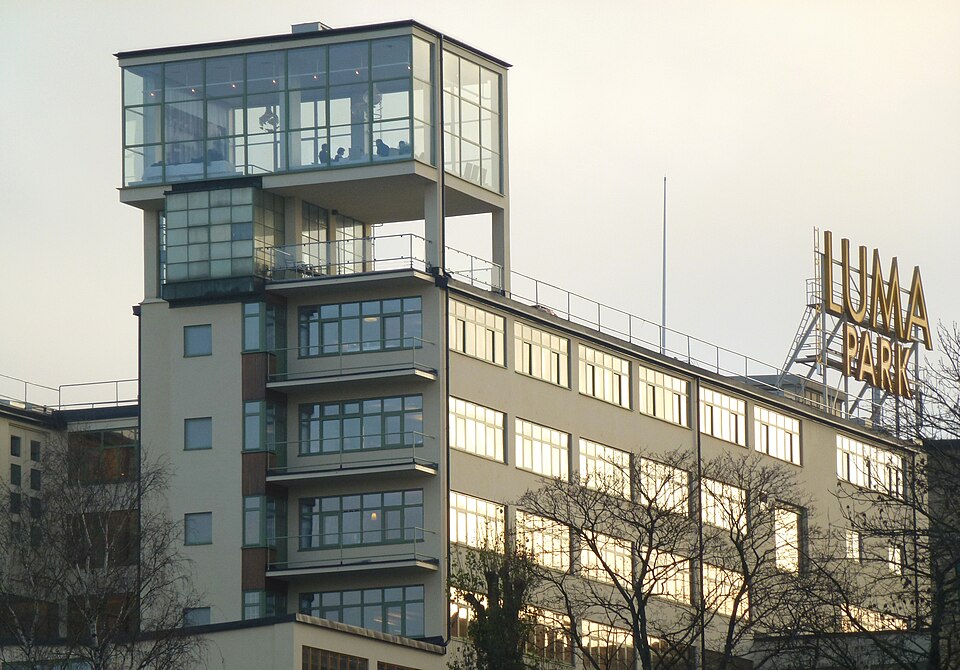 Lumafabriken, fasad mot norr