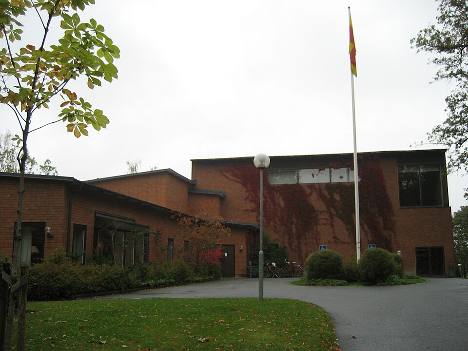 The court yard of Adolfsbergskyrkan, Örebro, Sweden
