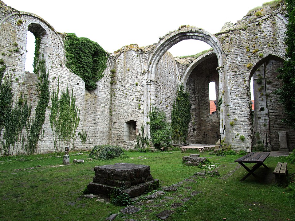 Saint Clemens Church ruin in Visby, Gotland, Sweden.