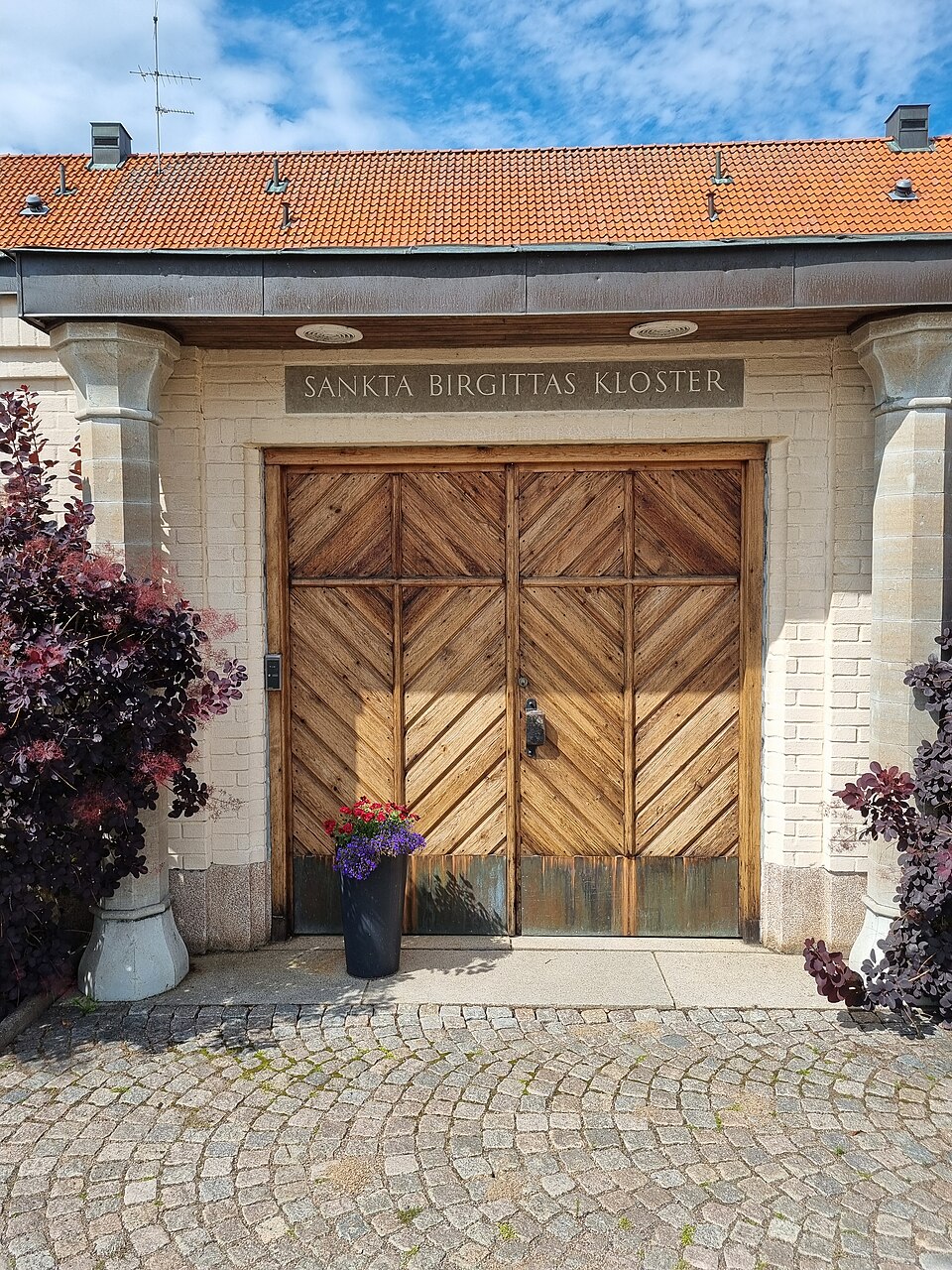 Entrance of the Bridgettine Abbey of Mary's Peace, Vadstena, Sweden