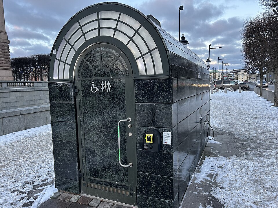 Stockholms stads offentliga toalett Slottskajen - Stallbron - Mynttorget 2926 jan