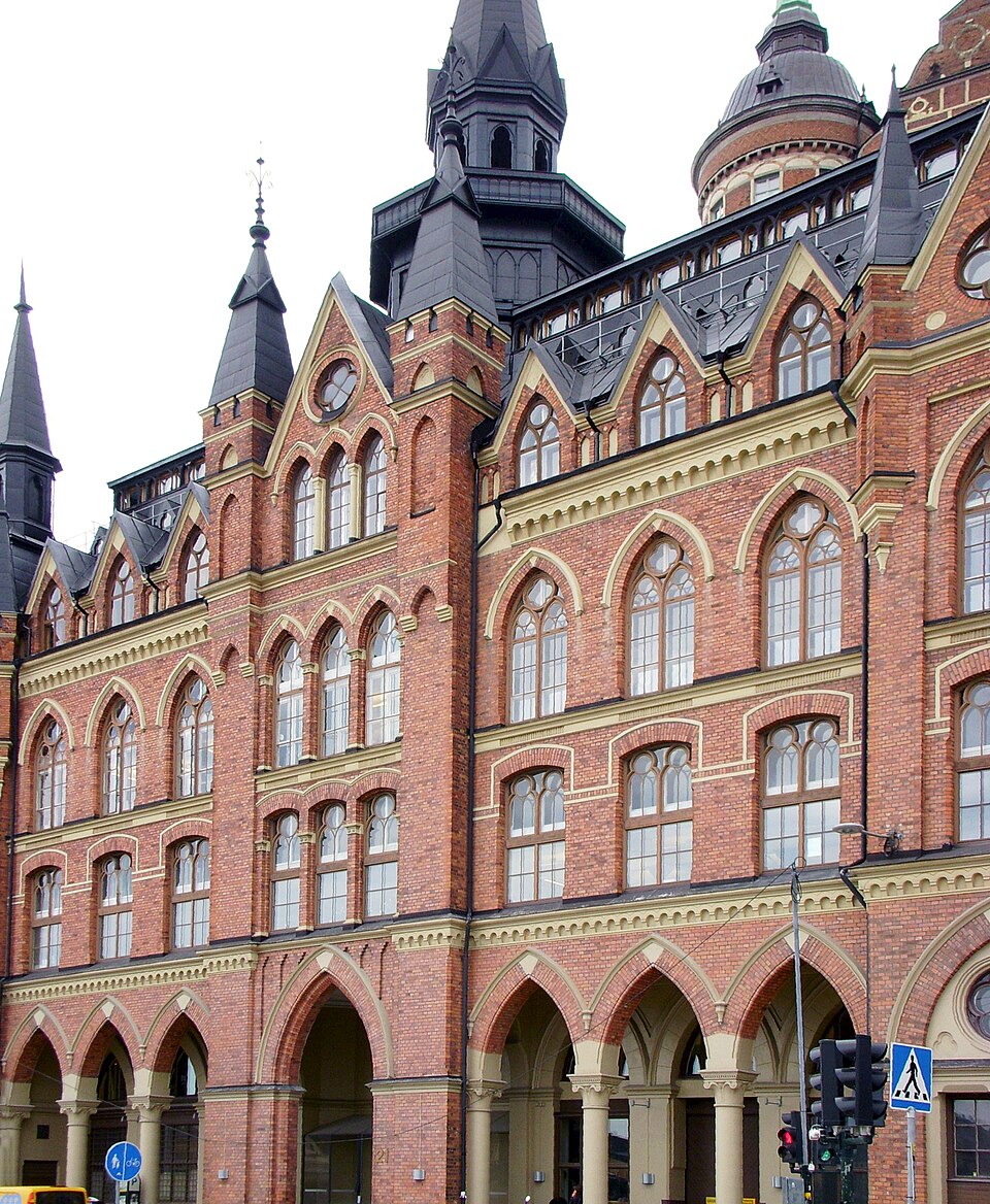Mariahissens fasad mot Söder Mälarstrand, Stockholm