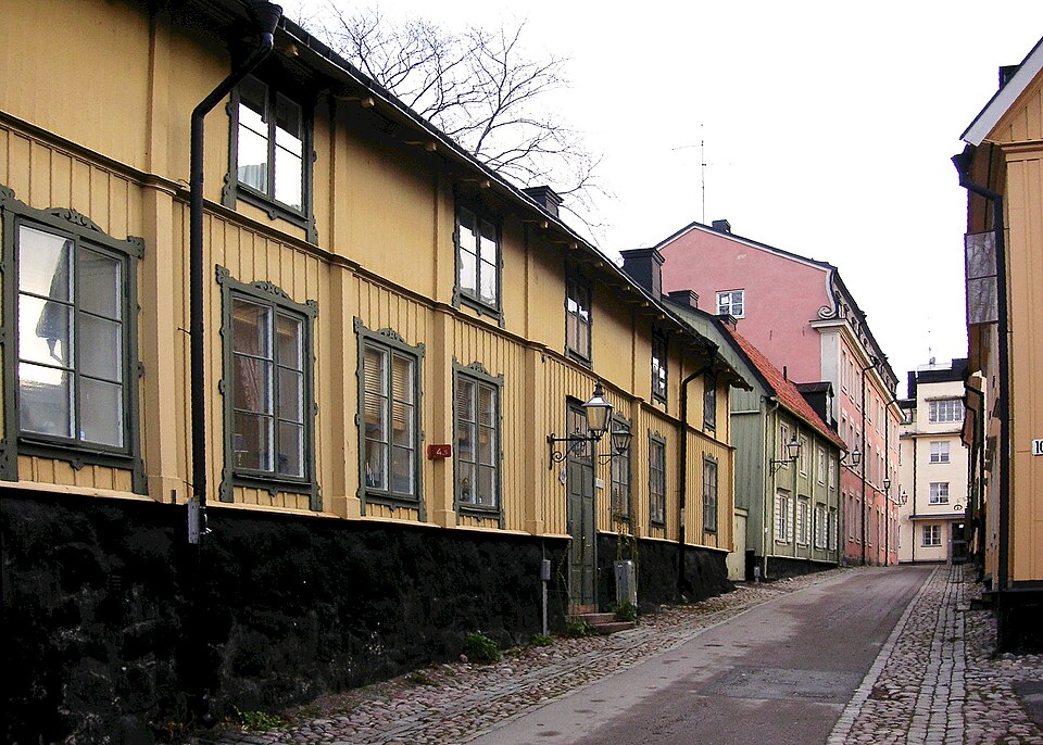 Långa gatan i Djurgårdsstaden, Stockholm.