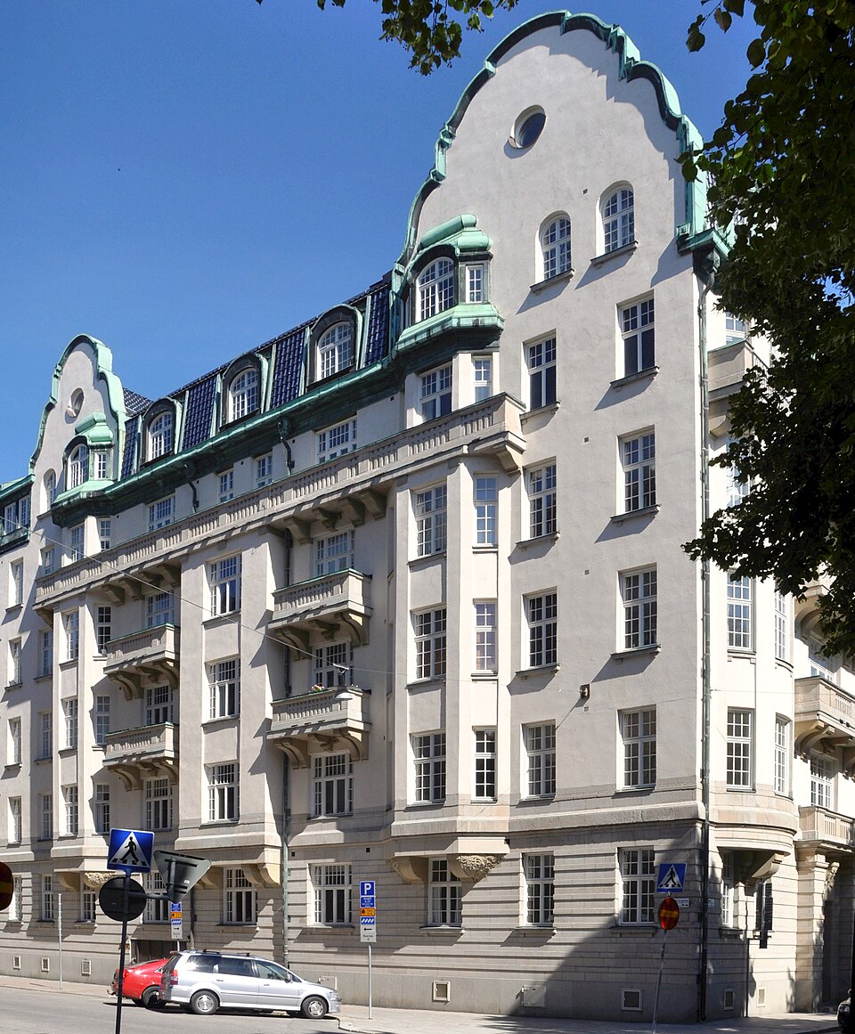 Karlavägen 85, Stockholm. Byggt 1912-1913.