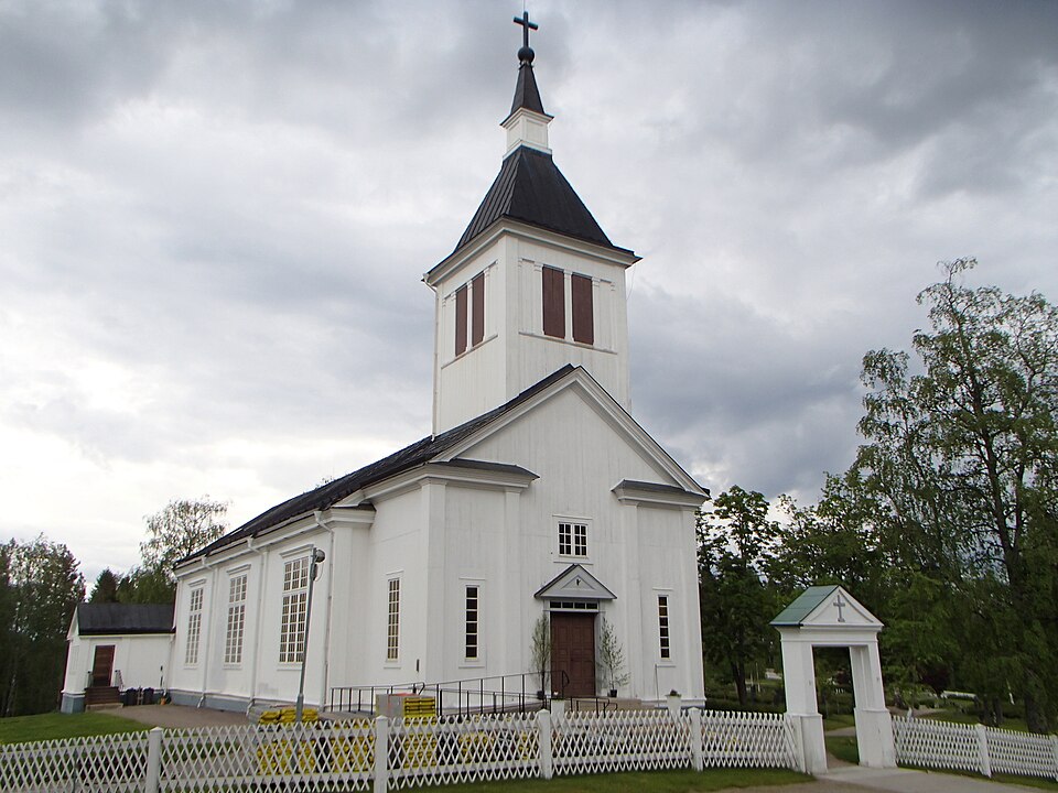 The church building of "Björna kyrka" at Björna in Örnsköldsvik Municipality