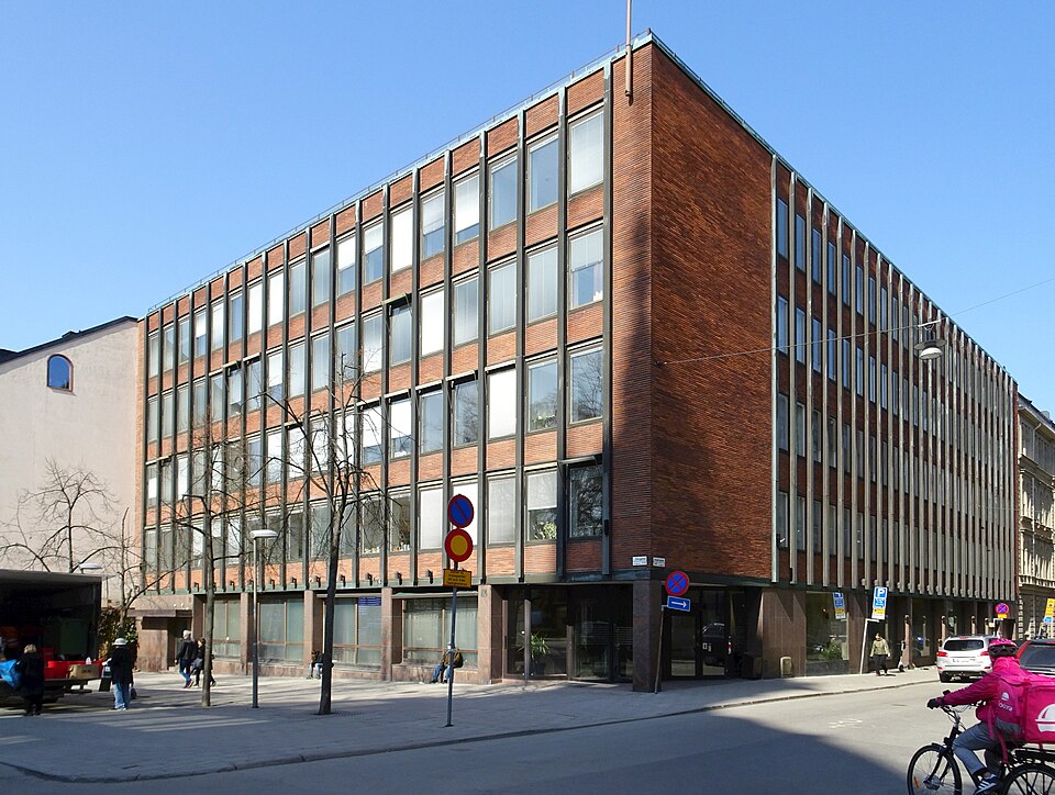 Sjökalven 25, Storgatan, Östermalm, Stockholm, byggår 1951-1961, Anders Dunder (Byggmästare) Anders Tengbom (Arkitekt) Svenska Verkstadsföreningen (Byggherre)