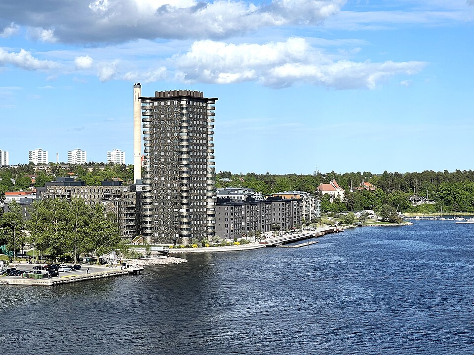 Fyrtornet Dalénum i området Dalénum i Lidingö kommun. Byggnadsår 2020. Wingårdhs arkitektkontor. Byggherre: JM