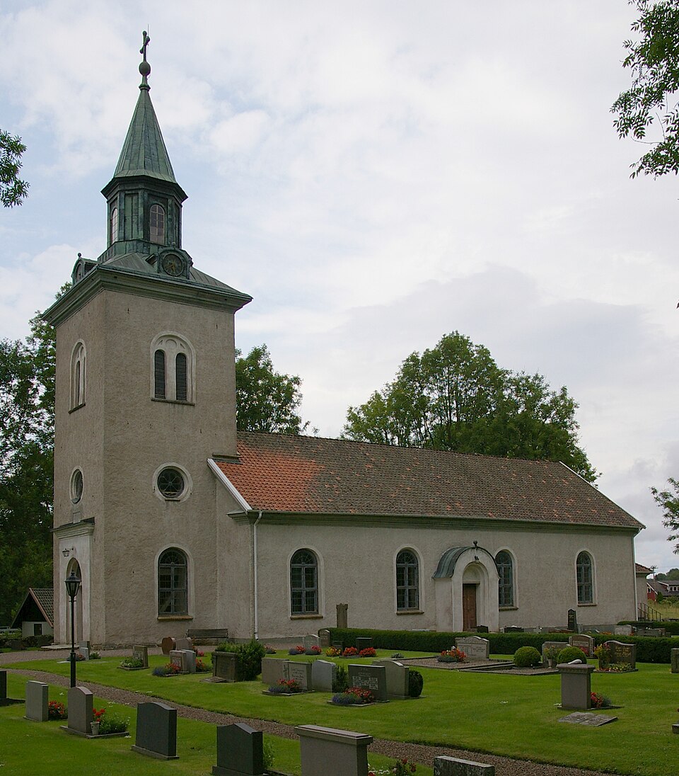 Grolanda kyrka (Swedish:Church of Grolanda) in Västergötland, Sweden.