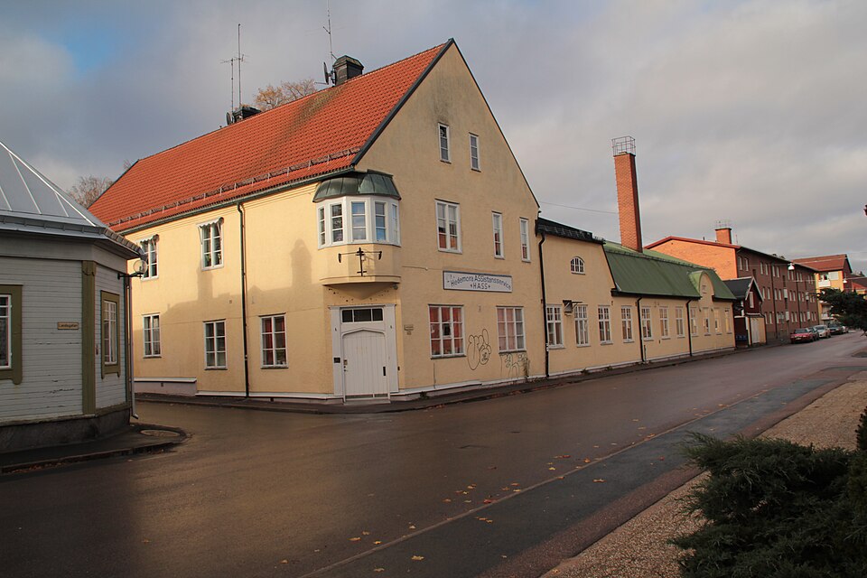 Tidningshuset, Södra Dalarnes Tidnings gamla lokaler med redaktion och tryckeri, Hedemora, Sverige. Numera (2012) håller Hedemora Assistansservice (HASS) till i lokalerna och SDT har sin redaktion på