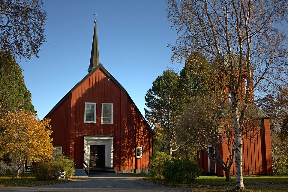 Strömbäck church in Västerbotten County, Sweden