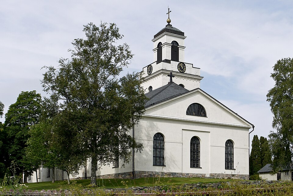 Bjursås kyrka/church. Diocese of Västerås, Falu kommun, Sweden. Main view.