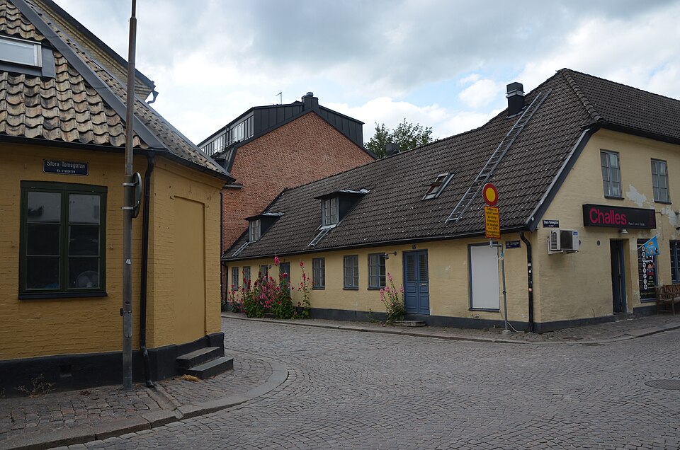 Corner Lilla Tomegapsgatan Stora Tomegapsgatan in Lund, Sweden