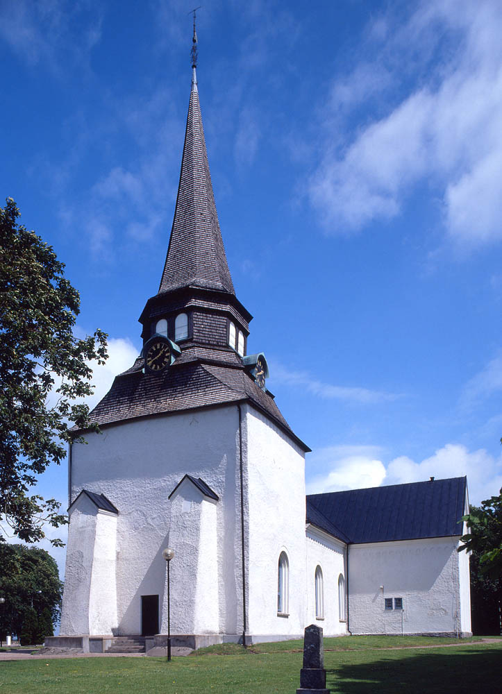 Veinge kyrka i södra Halland. Foto: Åke Johansson