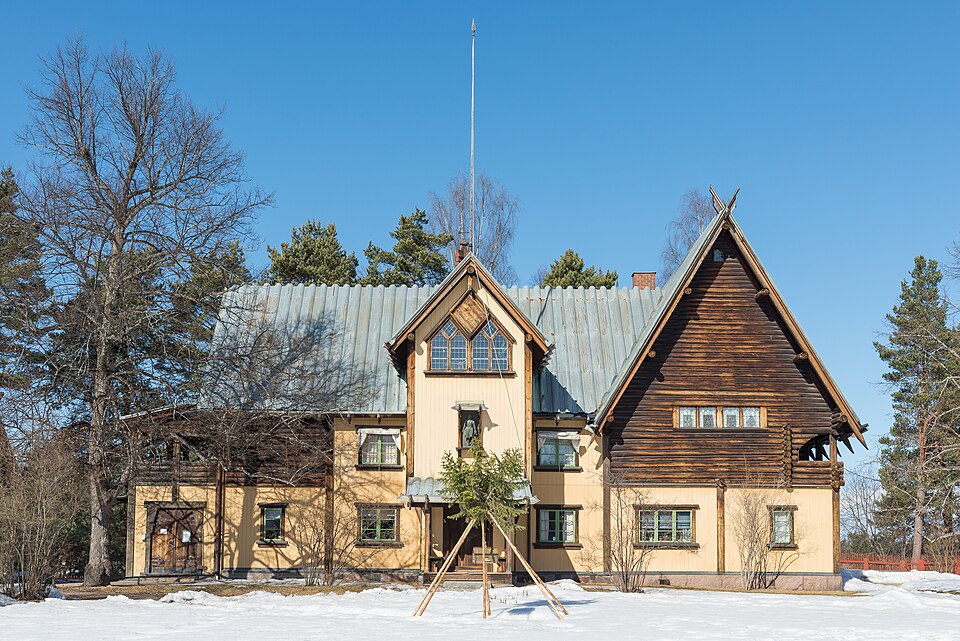Zorngården in Mora, Sweden. Zorngården was the home of Anders and Emma Zorn. It is shown today as it was at the time of Emma Zorn's death in 1942.