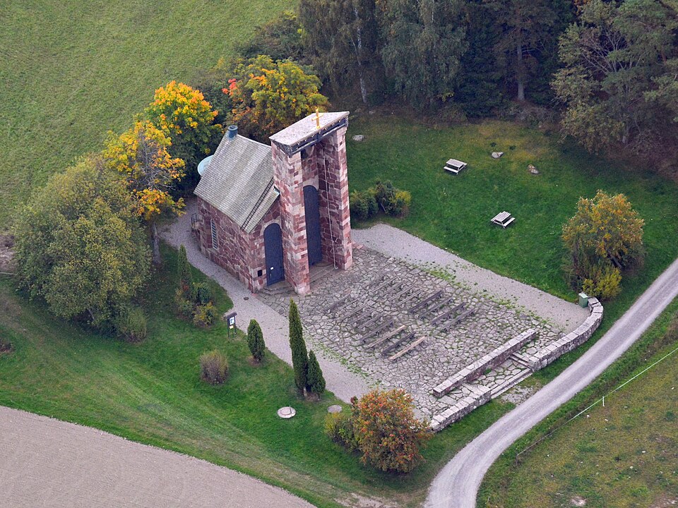 Ansgars chapell on Birka in Ekerö municipality, Sweden.