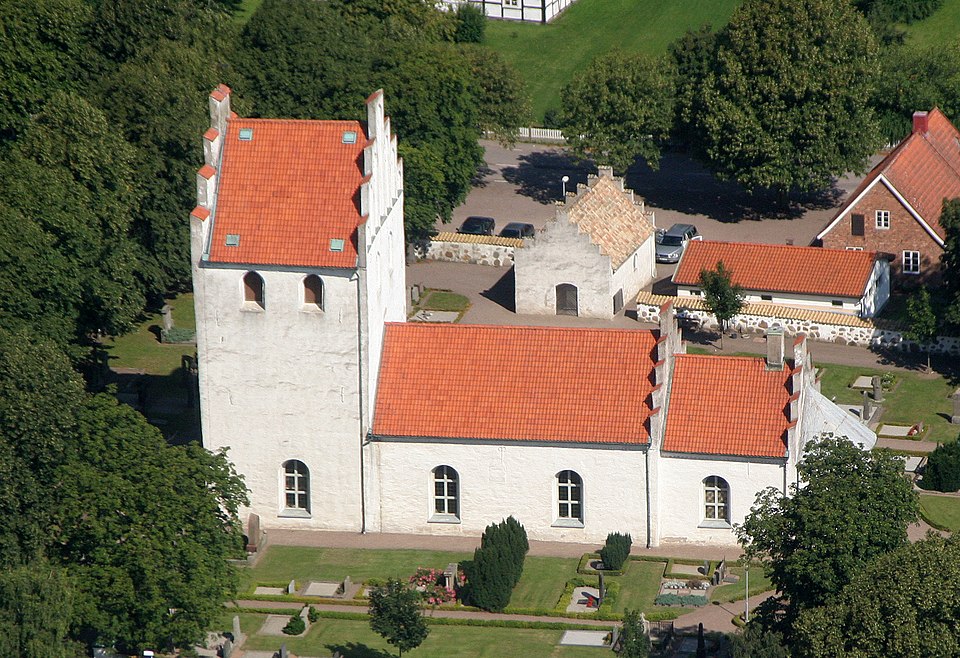 Jonstorp Church in Höganäs Municipality, Sweden.