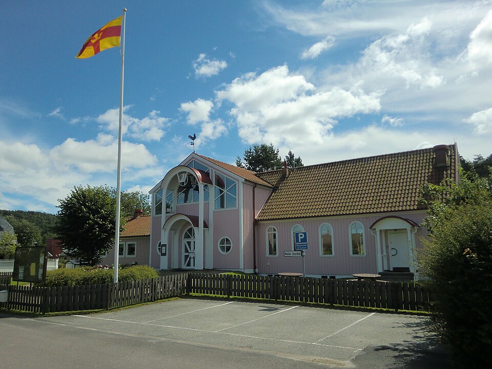 Church in the village Nol, north of Gothenburg, Sweden.
