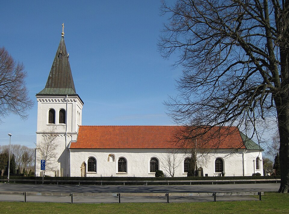 Saxtorp church in Skåne, Sweden