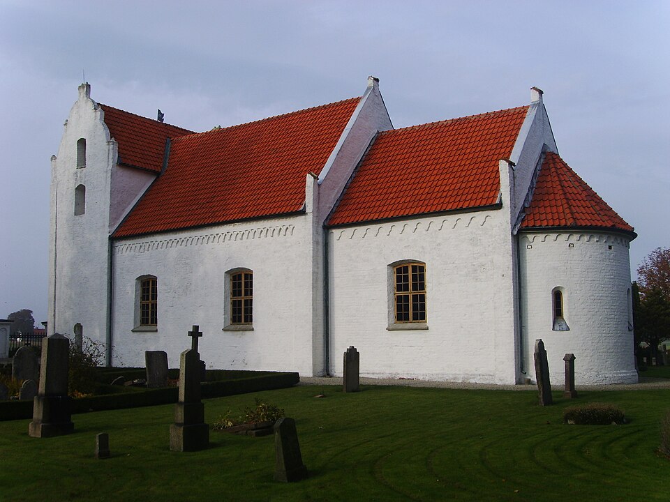 The church in Maglarp in south Skåne was built in the late 12th century and is one of the oldest brick churches in Scania. The church is built on the site of an older timber church. The chancel vault