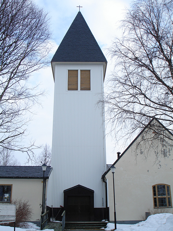 Former church of Vinliden in Lycksele lutheran parish, Västerbotten county, Sweden. Now privately owned.