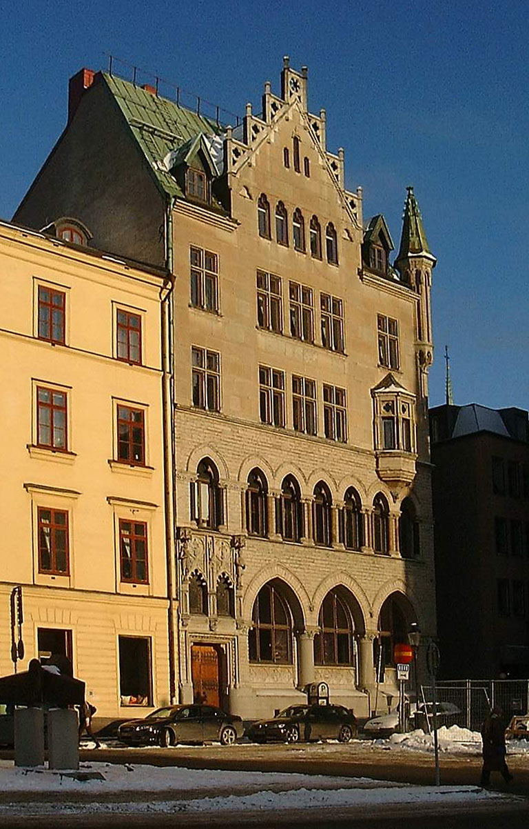 Facade at w:Munkbron in Gamla stan.