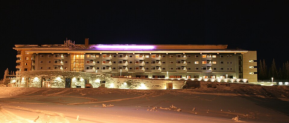 The hotel Copperhill Mountain Lodge in Åre Björnen, Sweden.