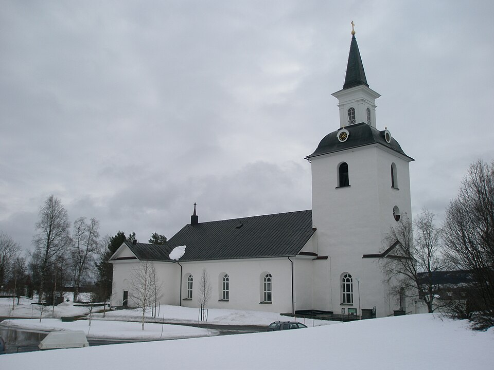 The church of Offerdal, Krokom, Jämtland, Sweden.