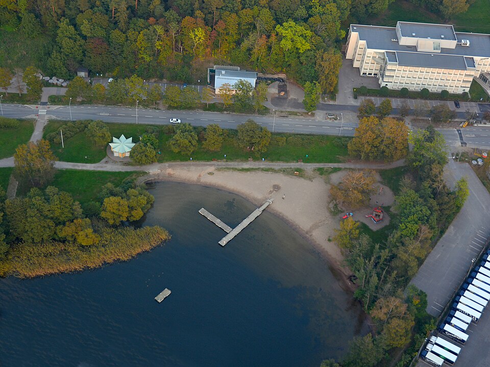 Vårby strandbad i Huddinge kommun.