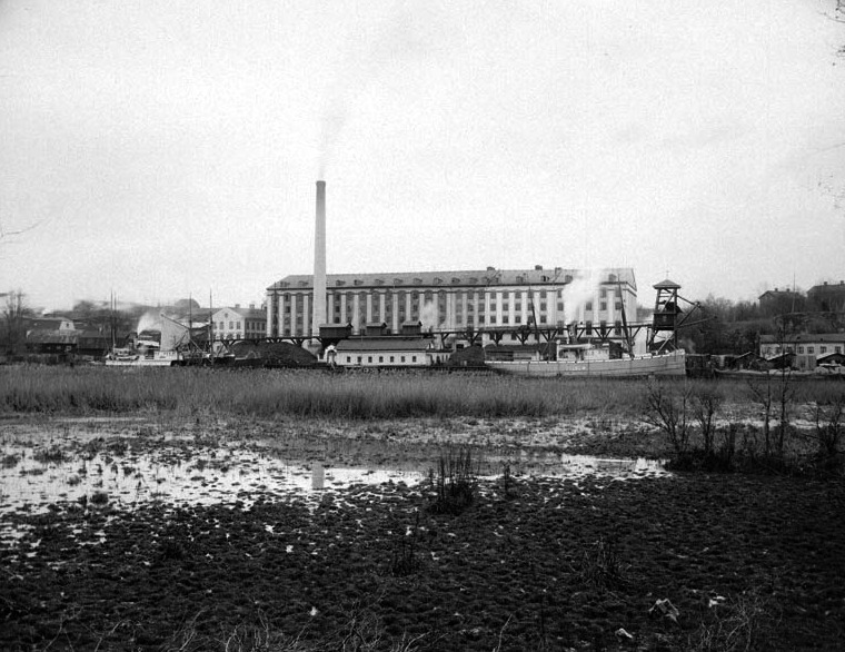 Tanto sugar works in Stockholm around 1890 to 1920