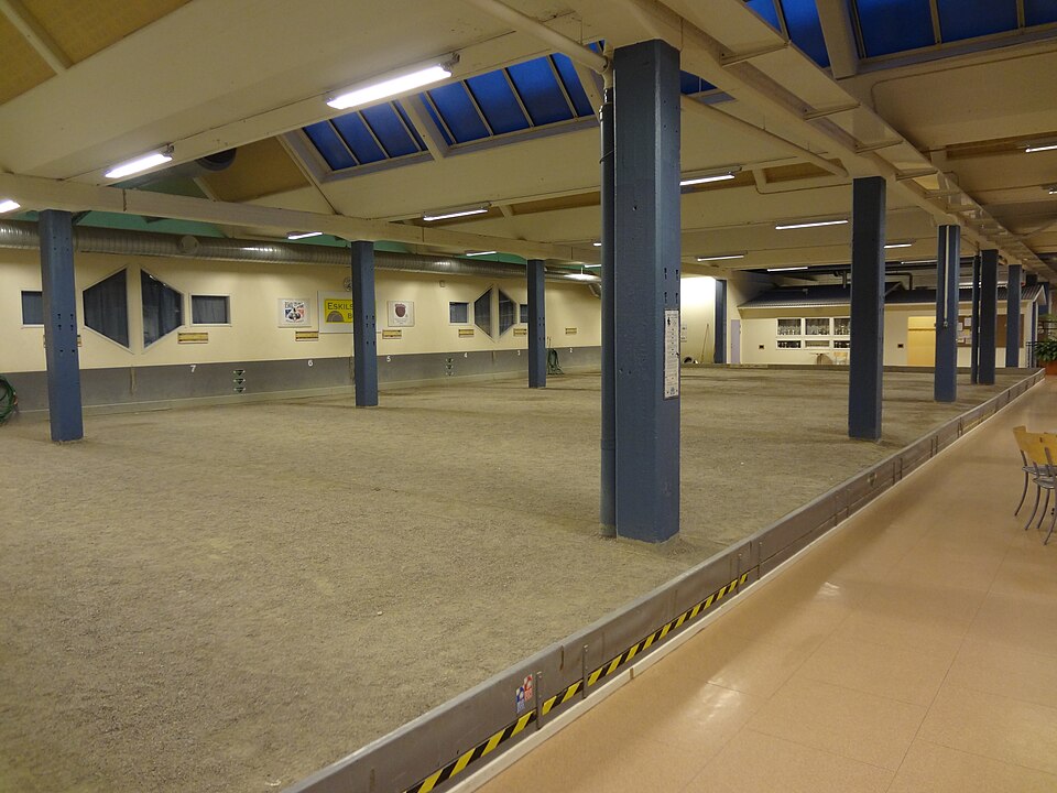 Pétanque in MunktellArenan, Eskilstuna.