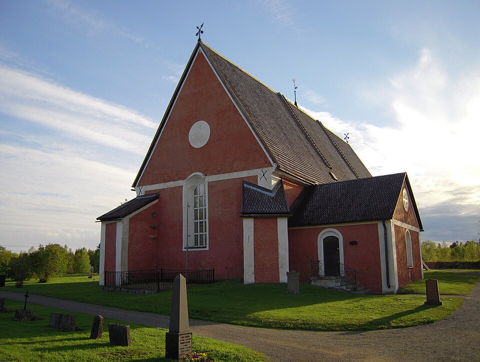 Bygdeå church viewed from the choir side (eastern side).